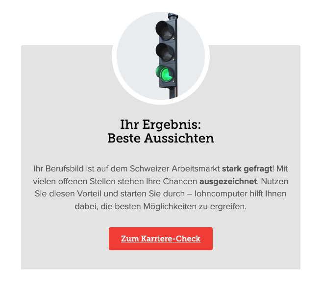 Ergebnis der Jobampel